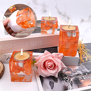 Moule de Lotus de Silicone, Lotus Bougeoir en Résine époxy, Fleur de Lotus Silicone Moules