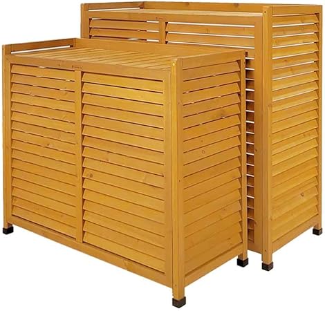 COFFRE CLIM Cache Climatiseur Bois Pivert - Conception Francaise - Couleur Miel - Nail Gallerys