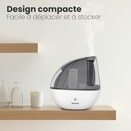 Humidificateur d'Air Chambre Bébé - Humidificateurs - Humidifier Dair Plante Silencieux Ultrasonique Maison -1,5L - Lumière Nuit, Arrêt Automatique et Durée de Vie 25 Heures – Blanc - Nail Gallerys