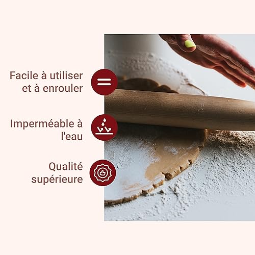 Kitchtic Ustensiles à Pâtisserie avec 6 Guides pour Rouleaux à Pâtisserie de Qualité - Accessoire Pâtisserie Guide d'Abaissage - Fabriqués en bois de Hêtre - Nail Gallerys