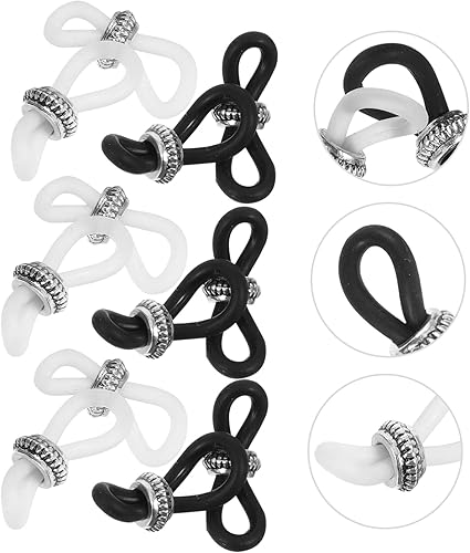 HAPINARY Lot De 20 Boucles Antidérapantes Pour Chaîne De Lunettes, Connecteur De Sangle De Lunettes, Embouts De Lunettes Antidérapants, Retenue De Cordon Pour Chaîne De Lunettes, - Nail Gallerys