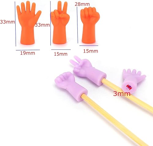 JZK Lot de 18 capuchons de protection en caoutchouc pour aiguilles à tricoter, crochets, ciseaux à tricoter, pour éviter que les points ne glissent - Nail Gallerys