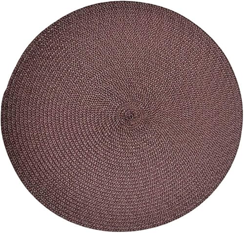 Molinter Lot de 2 sets de table ronds tressés - Pour décoration de table à manger - Bleu - Nail Gallerys