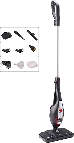 Hoover S2IN1300C Nettoyeur Vapeur 3en1 Steamjet Express 1300W, Balai+Pistolet Vapeur+Nettoyeur Vitre, Vapeur réglable,Temps de Chauffe 30 Sec,Serpillière réutilisable&Lavable,Adaptateur Moquette - Nail Gallerys