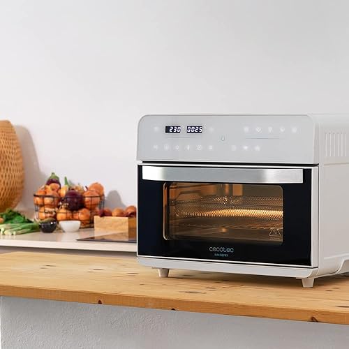 Cecotec Four à air chaud Bake&Fry Touch. 14-25-30 litres, convection, écran tactile (14 litres) (14 L, Acier) - Nail Gallerys