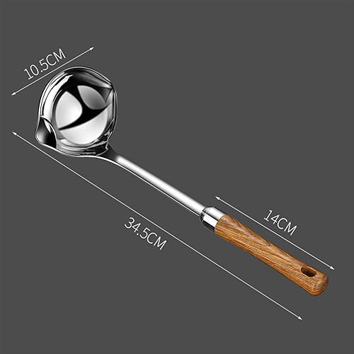 Louches à soupe Ustensiles de cuisine en acier inoxydable et appareils électroménagers Poignée longue Pot de cuillère chaude Soup de cuillère Louche Louche Ustensiles Cuisine Accessoires de cuisine lo - Nail Gallerys
