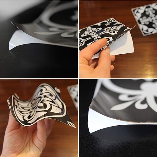 24 Autocollants pour carrelage de Salle de Bain et Cuisine pour carrelage Mural - 15 x 15 cm - pour carrelage décoratif pour Salle de Bain et Cuisine - Nail Gallerys