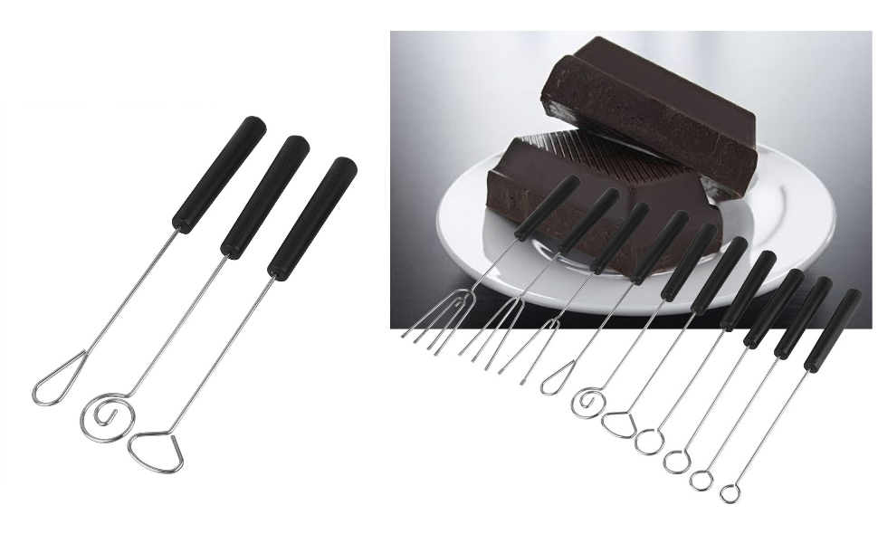 10 Pièces Fourchette à Tremper le Chocolat