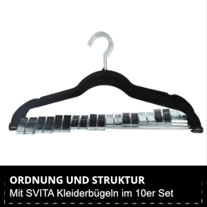 Svita Cintres en velours pour penderie et costume Ensemble de cintres minimalistes