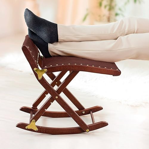 Tabouret pliable en bois pour les jambes/repose-pieds à bascule - Nail Gallerys