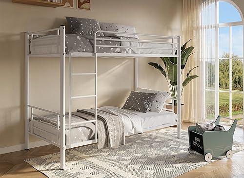 DecoInParis Lit superposé Twins en métal 90 X 190 cm + sommiers - Nail Gallerys