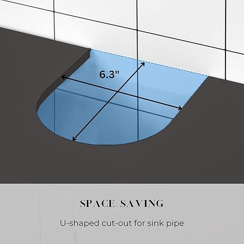 Tendance Meuble sous lavabo 2 Portes en Acacia - Nail Gallerys