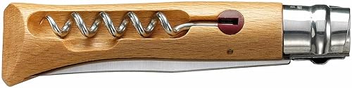 Couteau tire-bouchon OPINEL - N°10 - Lame inox - Lame 10cm - Manche en hêtre - Nail Gallerys