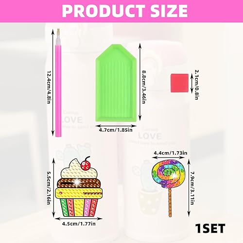 YIZWINS 19 Pièces Diamond Painting Kit, 5D Diamond Painting Autocollants Kits Fille DIY Peinture Diamant DIY Peinture Diamant Animaux Autocollant Cadeau Fille - Nail Gallerys