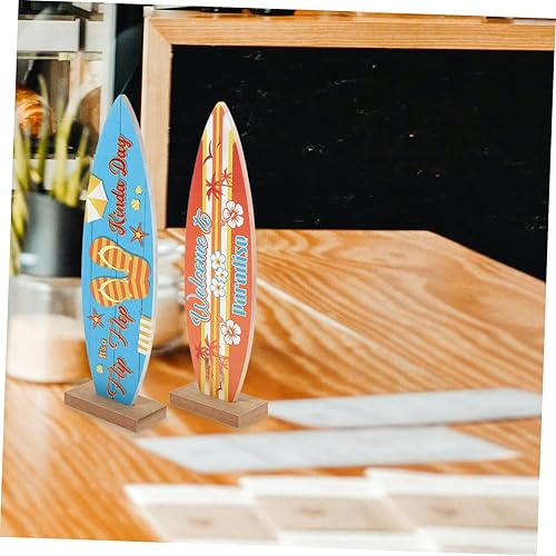 ORFOFE 4 Pièces Décorations De Planche De Surf Mini Ornement De Maison Ornement De Planche De Surf Planche De Surf Artisanat en Bois Décors Miniatures Petite Planche De Surf Décor D'Été - Nail Gallerys