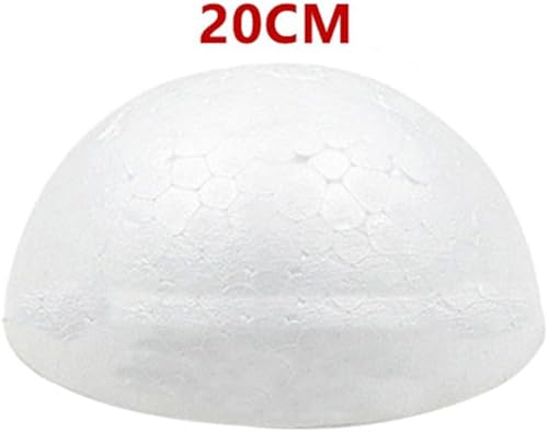 pour 1 boule en mousse de polystyrène solide vierge ronde pour travaux manuels de mariage, loisirs créatifs pour enfants (20 cm) - Nail Gallerys