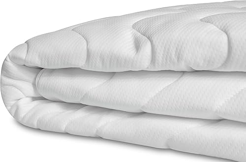 BONEX Fontana Housse de Matelas en Polyester Blanc 90 x 200 cm 13-15 cm - Nail Gallerys