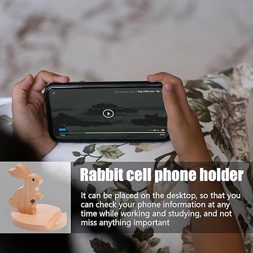 HUNYA Support de téléphone Animal, Support de téléphone Portable pour Bureau,Support de Tablette pour Animaux | Support de Tablette en Bois, Support de téléphone de Bureau, Ornement de Table créatif - Nail Gallerys