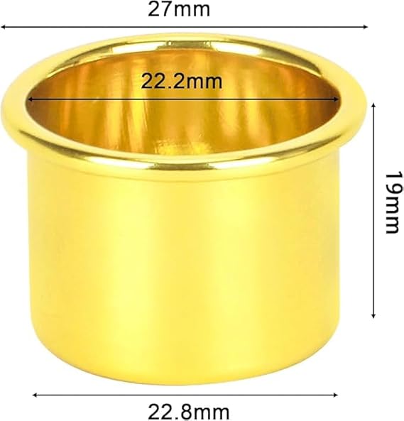 feyiubmen Lot de 30 petites bougies à tige en aluminium - Bougeoirs ronds DIY - Pour mariage, anniversaire, décoration de table - Nail Gallerys