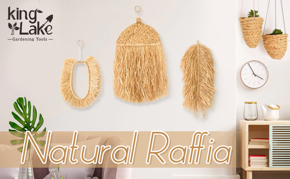 Cordelette en raphia naturel pour carafting, décoration de cadeaux, bouquets de fleuriste