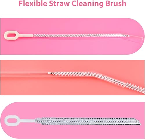 Brosse Paille pour Stanley Cup Accessoires Petite Brosse de Nettoyage de Paille Goupillon de Nettoyage en Nylon pour Différentes Tailles de Pailles 4 pièces - Nail Gallerys