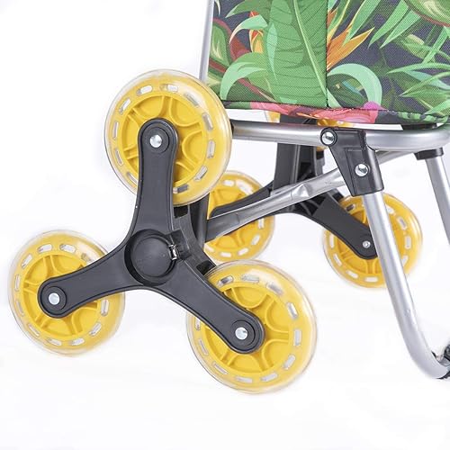 Chariot de Course, Poussette de marché Isotherme 6 Roues Tropical avec Poche de Rangement 43L - Nail Gallerys