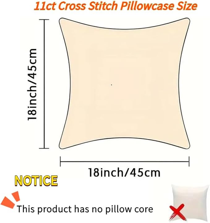 vue sur le jardin Broderie Point De Croix Kit Complet Coussin Pré Imprimé,Chat et canard au bord de la rivière,Canevas Broderie Point de Croix Kit 11CT Cross Stitch Loisirs Créatifs Set,18x18in - Nail Gallerys