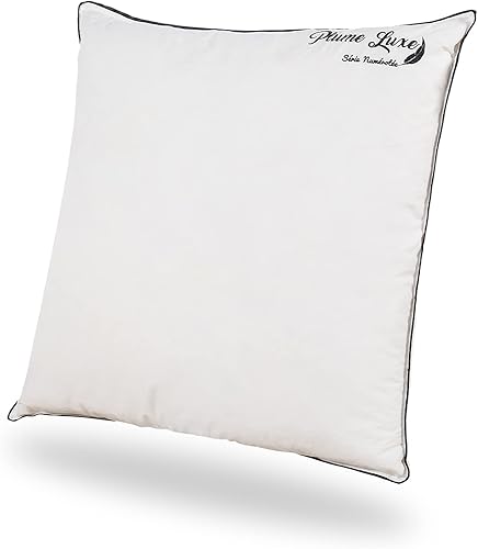 SAMPUR - Oreiller Plume Luxe | 100% Plumes de Canard | Soutien Souple | 12 cm d'épaisseur | 30x50 cm - Nail Gallerys