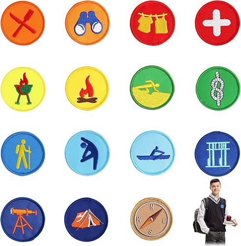 Yenvory Patchs Thermocollants Brodés, Set 15 Pièces Enfant Scout, Écusson Personnalisables pour Vêtements, Sac à Dos, Pantalons, À Coudre ou à Repasser - Nail Gallerys