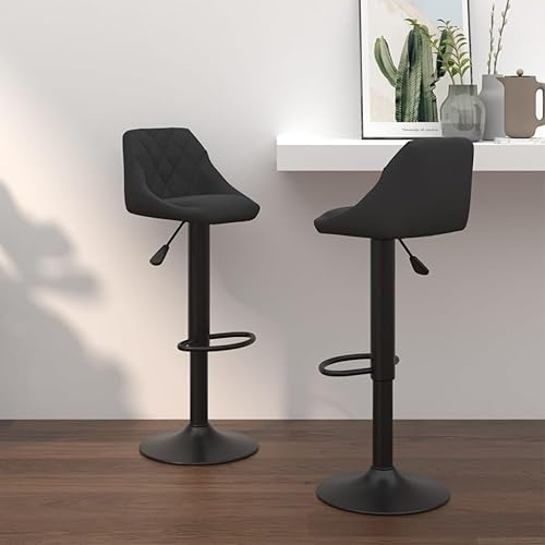 vidaXL Tabourets de Bar Lot de 2 Vert Clair Velours - Nail Gallerys