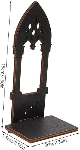 BESTYASH 1paire Bougeoir Gothique Bois Porte-Cierge Décoratif Arches pour Centre De Table Bougeoir Vintage pour Décoration Intérieure - Nail Gallerys