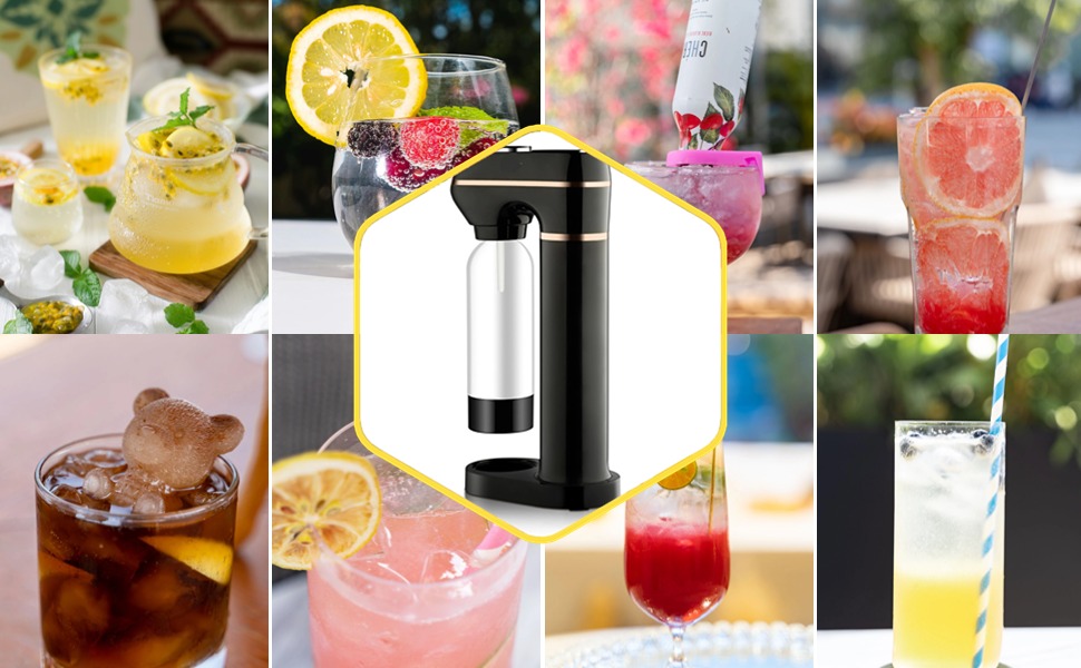 Sparkling Water Maker 1L ABS PET Commercial Soda Maker Machine