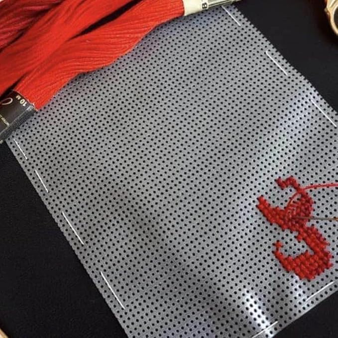 Toile Point de Croix Toile Magique Soluble dans l'eau 14CT Tissu au Point de Croix disparaître dans l'eau Bricolage Couture à la Main Toile Broderie (Size : 22x200cm) - Nail Gallerys