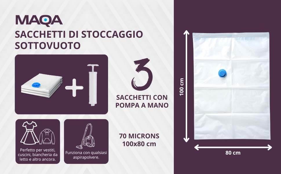 Sacs sous vide pour vêtements