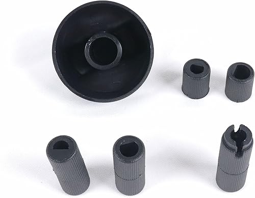 Distri+ - Bouton de four noir universel avec 5 adaptateurs compatibles avec la majorité des marques - Nail Gallerys