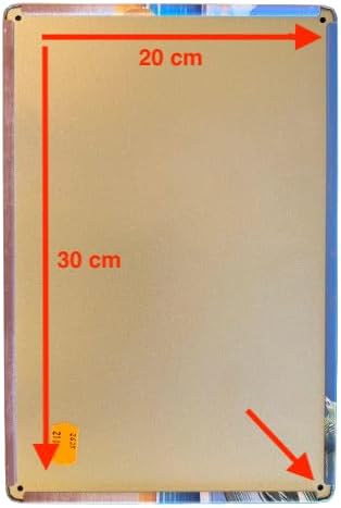 DiiliHiiri Best2635-247-261-286 Lot de 3 affiches décoratives vintage en tôle métallique pour la fête des pères 30 x 20 cm - Nail Gallerys