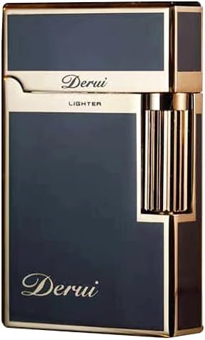 Briquet à gaz de luxe style business métal rechargeable v2 (noir - or) - Nail Gallerys