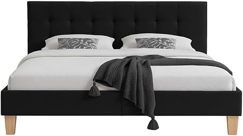 Cadre de Lit pour Matelas 80x190 cm en Metal Moderne + Solide Sommier en Metal - Adulte ou Enfant Couleur Blanc - Mike epaisseur du Metal +/- 0,75 mm - Nail Gallerys