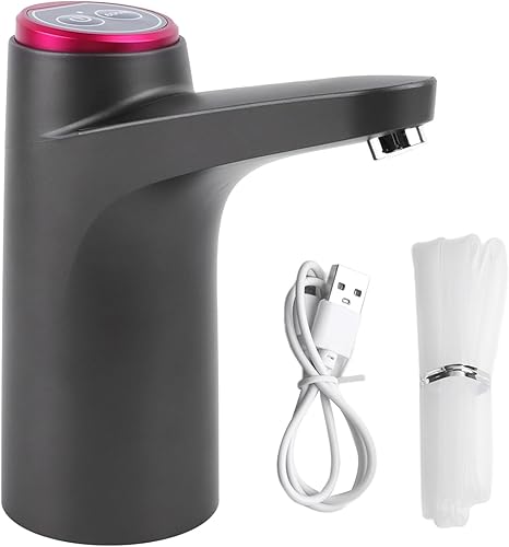 Qcwwy Pompe à Bouteille d'eau électrique, Distributeur d'eau sans Fil Intelligent Pompe à Eau Potable à Baril Automatique Noir - Nail Gallerys