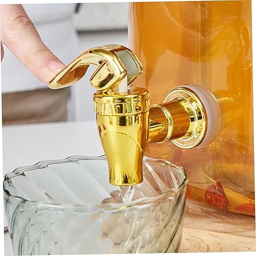Lot de 2 robinets pour distributeur de boissons, robinet en plastique PP doré anti-fuite avec valve, pièces rechange pour distributeur d'eau pour jus, ours, boissons - Nail Gallerys
