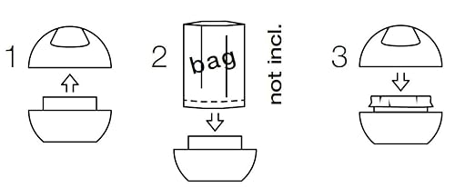 Spirella Poubelle Salle de Bains Récipient à cosmétiques 1 Litre Finition Brillante ou Mate Boîte à ordures à Couvercle pivotant Poubelle à Table Blanc uni - Nail Gallerys
