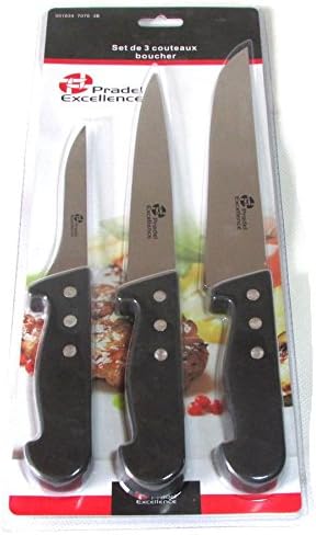 LOT DE 3 COUTEAUX BOUCHER MANCHES POLYPRO - PRADEL - Nail Gallerys