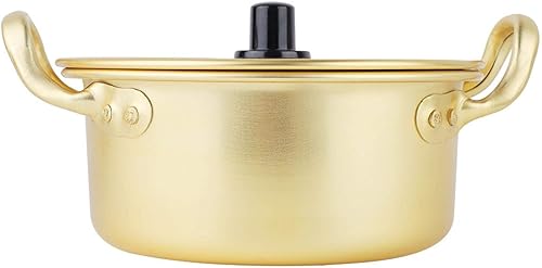 Noodle Pot, coréen Ramen Noodle Pot coréen jaune en aluminium Pot nouilles instantanées(16cm) - Nail Gallerys