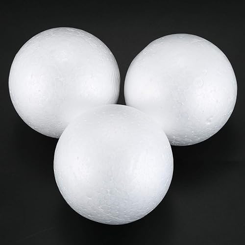 Zunedhys Lot de 10 sphères en mousse de polystyrène Blanc 10 cm - Nail Gallerys