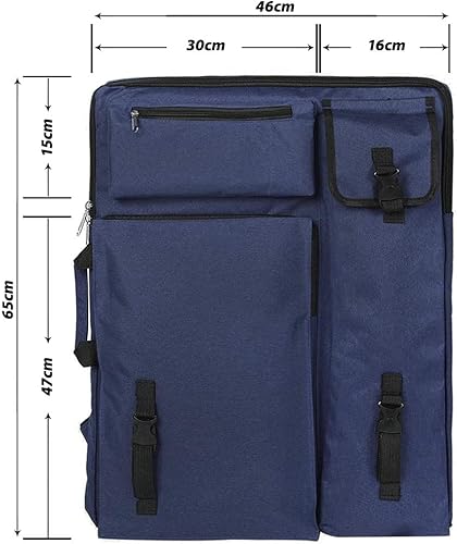 RUIXIA Sac pour Planche de Dessin 8K Sac de Transport Imperméable pour A3 Dessin Croquis Peinture Sac à Dos pour Planche à Peinture Sac de Rangement pour Accessoires de Dessin - Nail Gallerys