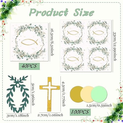 Serviettes de Table et Décorations de Communion pour Garçon – Serviettes en Papier et Décorations de Baptême, Idéal pour Communion, Baptême, et Diverses Célébrations - Nail Gallerys