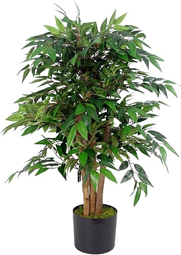 Leaf Ficus Artificiel Smilax de Luxe 90 cm - Nail Gallerys