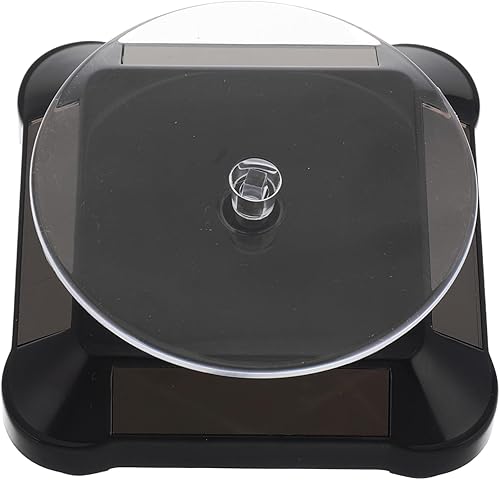 Gatuida Présentoir À Bijoux Plateau Tournant Présentoir Motorisé Plateau Tournant Électrique Plateforme Rotative Abs Noir - Nail Gallerys