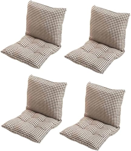 Hoowarm Lot de 4/2/1 Galette de Chaise avec Dossier 50×50/40×40/45×45cm Confortable Coussin de Chaise Exterieur Interieur Jardin Coussin de Siège pour Salle À Manger(Color12,45x45cm(2PCS)) - Nail Gallerys