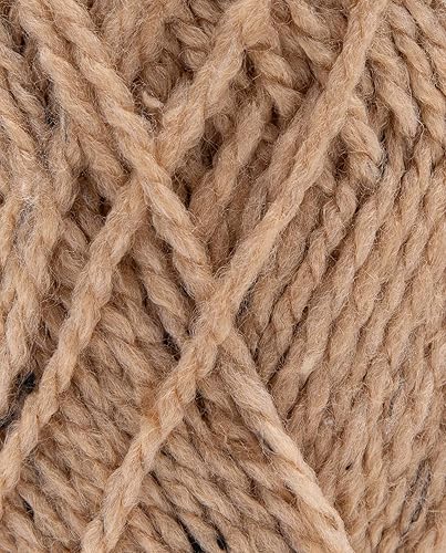 Phildar - Pelote de Laine Phil Tweedy - Laine à Tricoter - 20% Laine,3% Viscose,77% Acrylique - Aiguille n°6 - Couleur Camel - Nail Gallerys